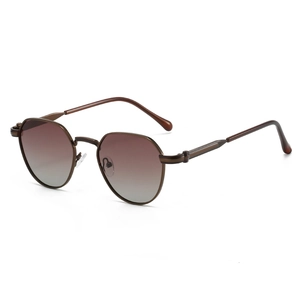Retro Polygonal Sunglasses Vintage Metal Frame UV400 Protection Lenses Unisex Fashion Hexagon Sun Glasses For Travel