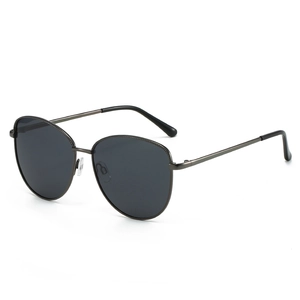 Lunettes De Soleil Polarisées À La Mode Monture En Métal Protection UV400 Rétro Ovales Pour Hommes Femmes Voyage