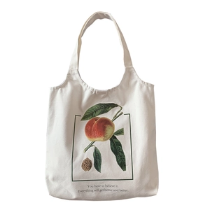 Sac fourre-tout en toile minimaliste avec illustration de pêche et citation motivante