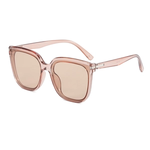 Oversized Square Frame Sunglasses Retro Fashion UV400 Protection PC Material Metal Decor Outdoor Travel Shades For Women Men