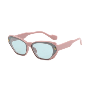 Fashion Polygon Cat Eye Sunglasses UV400 Protection PC Frame Trendy Street Style For Women Men Outdoor Travel