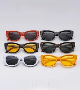 Selection of retro cat-eye sunglasses in multiple colors for outdoor travel fashion