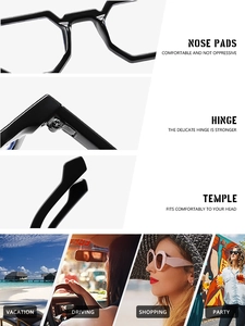 Detail view of reinforced metal hinges and comfortable nose pads on polygon glasses frames