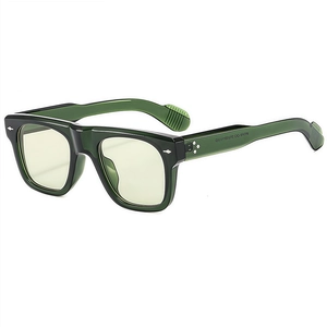 Retro Square Sunglasses UV400 Protection PC Thick Frame Vintage Fashion Eyewear For Men Women Outdoor Daily Styling