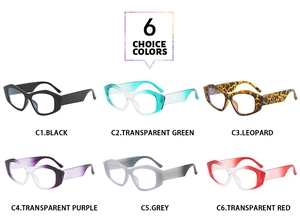 Multiple color options for geometric polygon eyewear frames in six stylish finishes