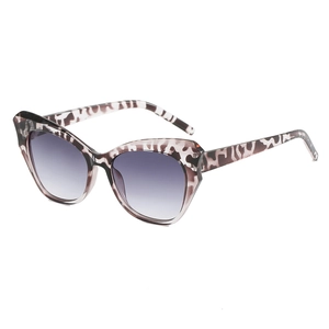 Occhiali da sole cat eye retrò tartarugati con lenti viola sfumate da donna
