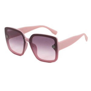 Oversized Square Sunglasses Retro PC Frame UV400 Protection Fashion Streetwear For Women Men With W Letter Decoration