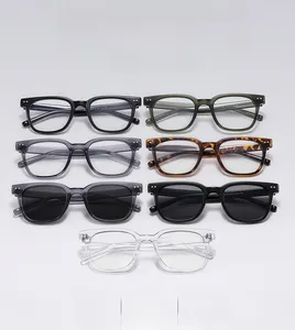 Detailed macro view showing diverse color frames and exquisite double dot rivet craftsmanship