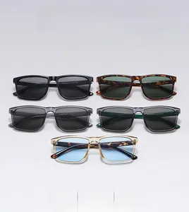 Flat lay of multiple stylish square frame sunglasses in assorted colors for modern fashion