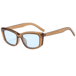 Vintage Square Sunglasses UV400 Protection PC Frame Cat Eye Fashion Outdoor Travel Streetwear Trendy For Women And Men