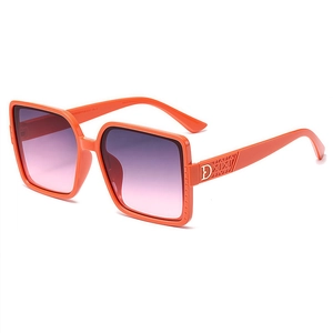 Lunettes De Soleil Carrées Surdimensionnées Mode Rétro Monture PC Protection UV400 Extérieur Voyage Conduite Unisexe Décor