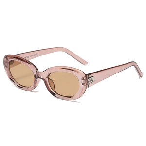 Vintage Oval Cat Eye Sunglasses Retro Small Frame PC UV400 Protection Outdoor Fashion Eyewear For Women Men