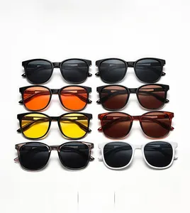 Multiple stylish sunglasses in varied colors featuring hollow temples and metal hinges