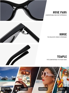 Detail view of black vintage sunglasses showing comfort nose pads and metal hinges
