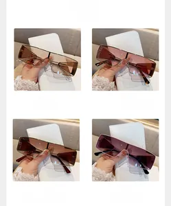 Collage of square metal sunglasses in brown, wine red, double brown and purple grey