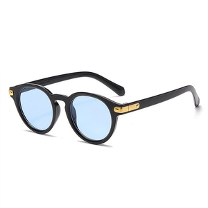 Vintage Round Frame Sunglasses PC Material UV400 Protection Retro Fashion Eyewear For Outdoor Driving Travel Unisex