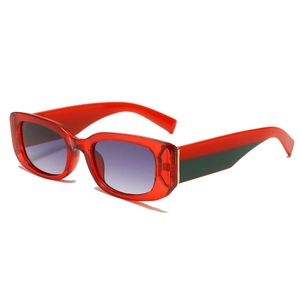 Lunettes De Soleil Carrées Rétro Mode Bloc De Couleur Petite Monture Protection UV400 Lunettes Tendances Pour Femmes Hommes
