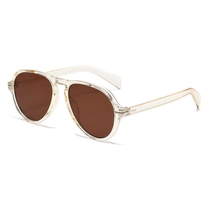Retro Aviator Sunglasses For Men Women UV400 Protection Large PC Frame Classic Outdoor Driving Eyewear Fashion