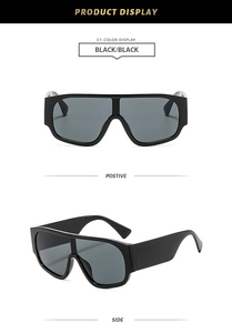 Détails de face et de profil des lunettes de soleil aviateur avec monture noire