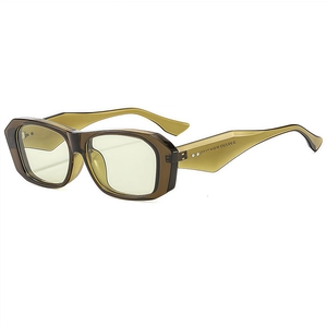 Square Sunglasses Retro Thick Frame UV400 Protection Geometric Vintage Eyewear For Men Women Ins Style Streetwear