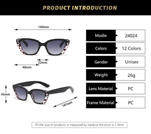 Guide des tailles détaillé et spécifications pour lunettes de soleil vintage