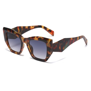 Lunettes De Soleil Chat Géométriques Mode Protection UV400 Monture PC Épaisse Verre AC Dégradé Extérieur Fête Pour Femmes