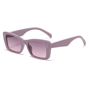 Square Sunglasses With Rhinestones Retro Rectangle Frame UV400 Protection Fashion Vintage Eyewear For Women Men