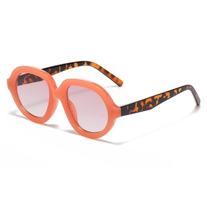 Retro Oversized Round Sunglasses UV400 Protection PC Fashion Eyewear Outdoor Driving Daily Wear Unisex