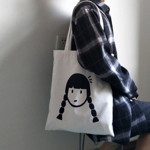 Borsa Tote In Tela Da Donna UV Sensibile Cambio Colore Stampa Cartoni Animati Cerniera Stile Giapponese Borsa Casual