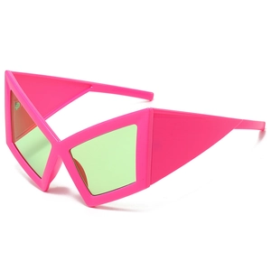 Oversized Geometric Butterfly Sunglasses UV400 Protection PC Frame Trendy Hip Hop Party Fashion Eyewear For Men Women