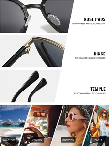 Détails de lunettes avec plaquettes en silicone et scènes d'utilisation lifestyle variées