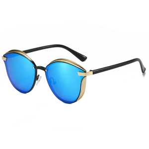 Lunettes De Soleil Oeil De Chat Mode Protection UV400 Verres PC Monture Métal Plastique Rétro Papillon Femmes Street