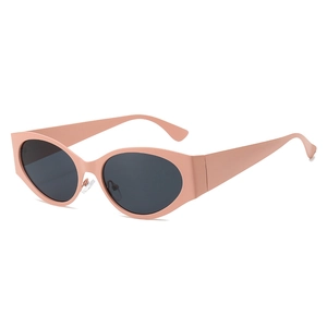 Vintage Cat Eye Sunglasses Retro Oval Metal Frame UV Protection Trendy Chic Outdoor Streetwear Party Eyewear
