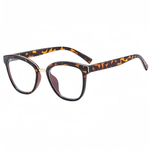 Retro Eckige Anti-Blaulicht-Brille Mode PC-Rahmen Mit Goldmetall-Dekor Klare Gläser Brille Für Damen Herren