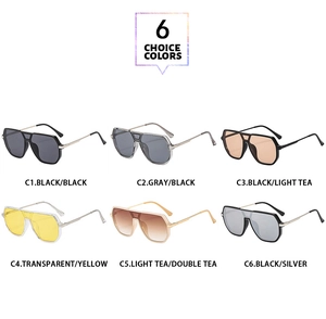 Detailed comparison of six vintage aviator sunglasses in various frame and lens colors