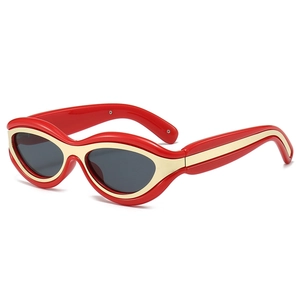 Retro Cat Eye Sunglasses Metal Plastic Frame UV400 Protection Trendy Outdoor Fashion Eyewear For Women Men
