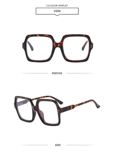 Detailed views of vintage tortoiseshell square frame glasses from front and side angles