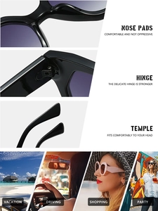 Detail view of durable metal hinges and comfortable nose pads on black polygon sunglasses