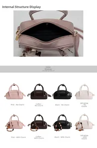 Internal structure and multi-color selection of the retro faux leather baguette bag