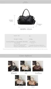 Detailed size chart and multi-color options for the large vintage matte tote bag