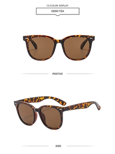 Detail view of vintage tortoise shell square sunglasses with C5 demi-tea lenses