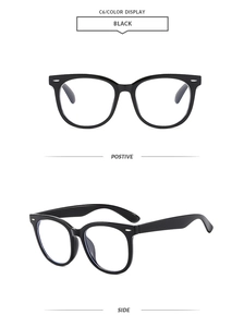 Detail view of black square sunglasses featuring vintage silver rivets on the frame corner