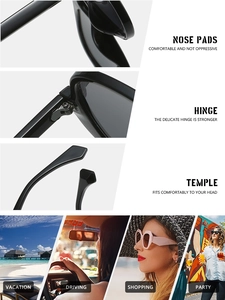 Detail view of reinforced hinges and comfy nose pads on black retro aviator sunglasses