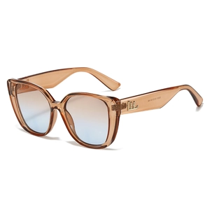 Fashion Cat Eye Sunglasses UV400 Protection PC Frame Oversized Retro Trendy Eyewear For Women Men Outdoor Sun Protection