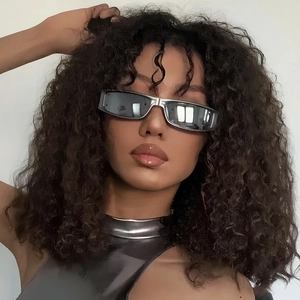 Close-up of futuristic silver rectangular sunglasses with reflective mirror lenses