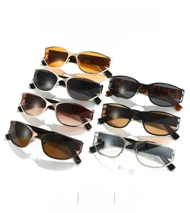 Grille détaillée de lunettes de soleil œil-de-chat avec diverses couleurs de montures
