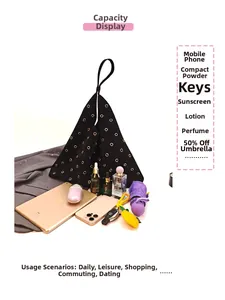 Flat lay showing high capacity of suede tote bag with iPad, phone, and daily essentials