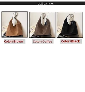 Detailed comparison of brown, coffee, and black tote bags with matte texture