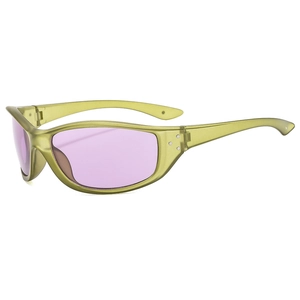 Sports Sunglasses UV400 PC Wrap Around Fashion Cat Eye For Cycling Outdoor Driving Retro Rivet Unisex