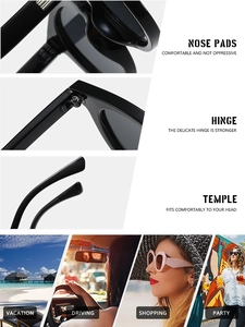 Detailed close-up of durable metal hinges and nose pads on retro oval sunglasses